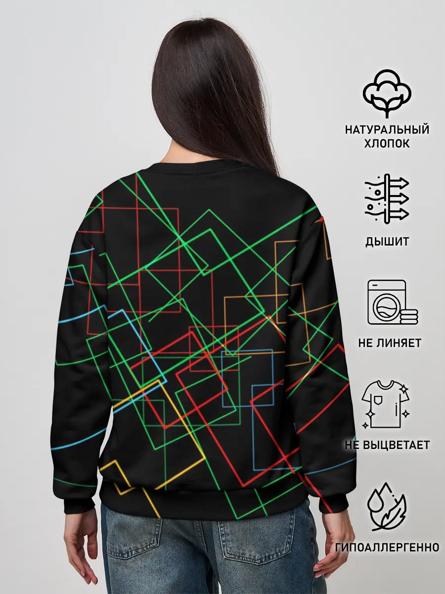 Женский свитшот / Линейная Абстракция
