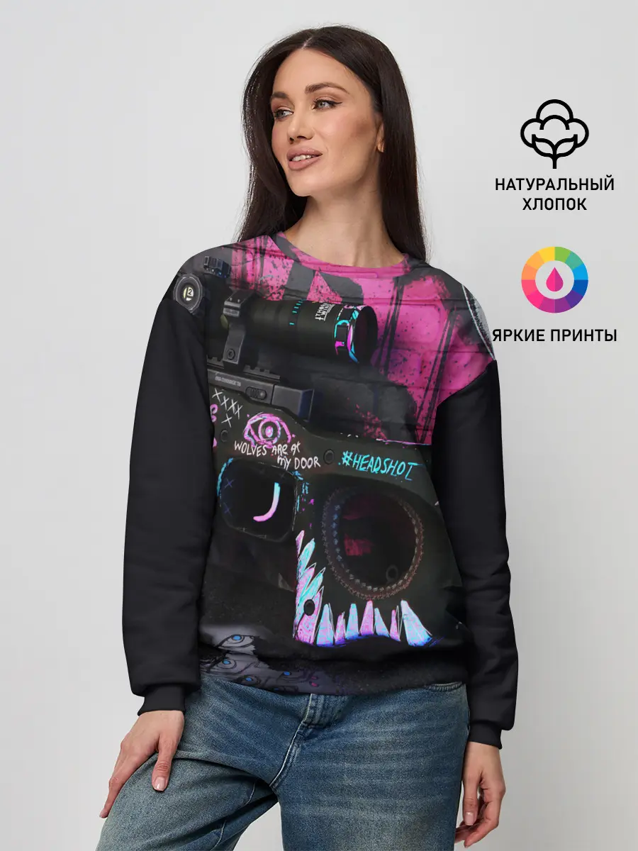 Женский свитшот / Neo-Noir Skins - CS:GO