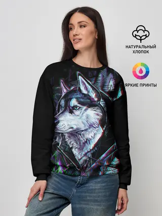 Женский свитшот / Хаски