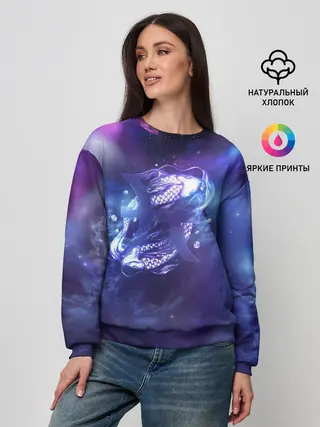 Женский свитшот / Рыбы