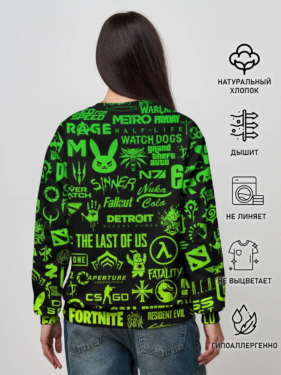 Женский свитшот / ЛОГОТИПЫ ИГР