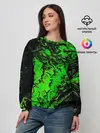 Женский свитшот / Тёмные зеленые краски