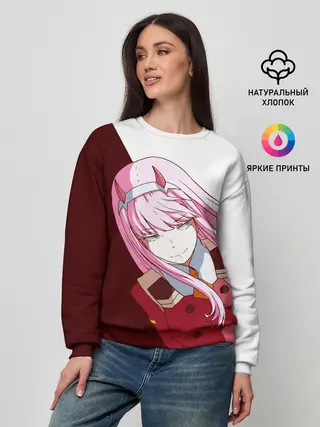 Женский свитшот / Ноль два диагональ