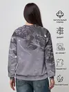 Женский свитшот / Ноль два арт серый