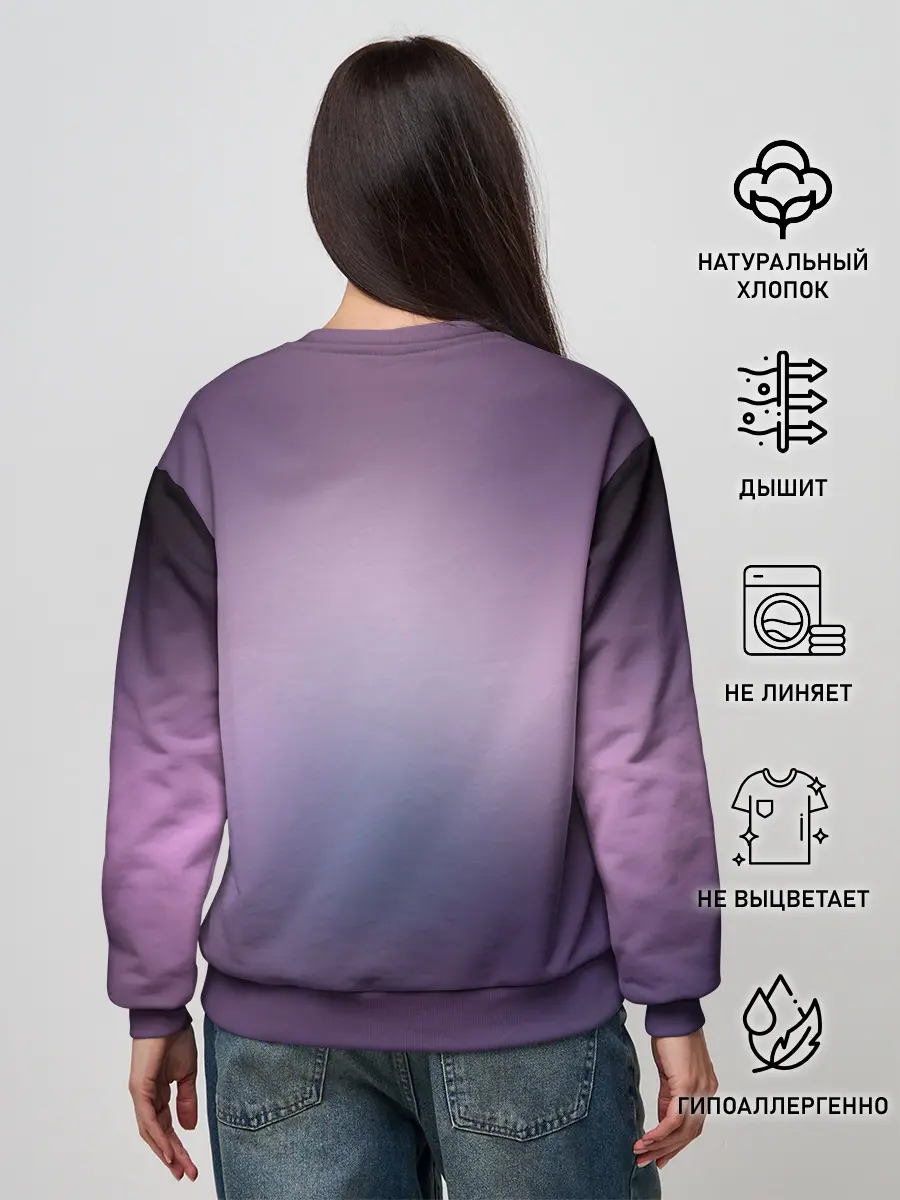 Женский свитшот / Ноль два неон