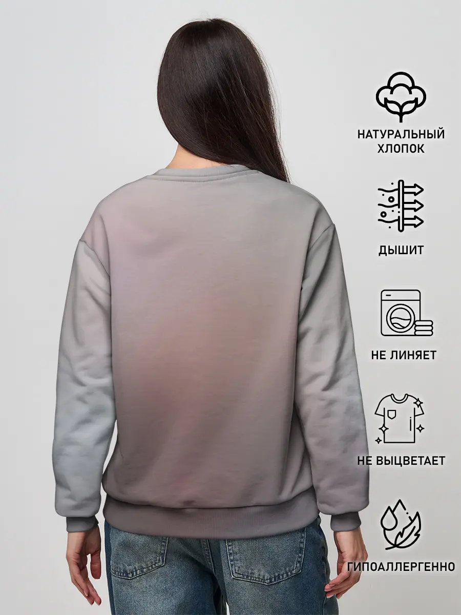 Женский свитшот / Ноль два и Хиро вместе