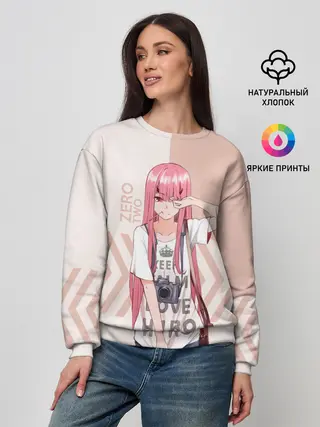 Женский свитшот / Darling in the Franxx Zero Two