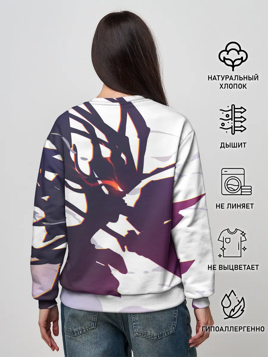 Женский свитшот / милый во франксе абстракция