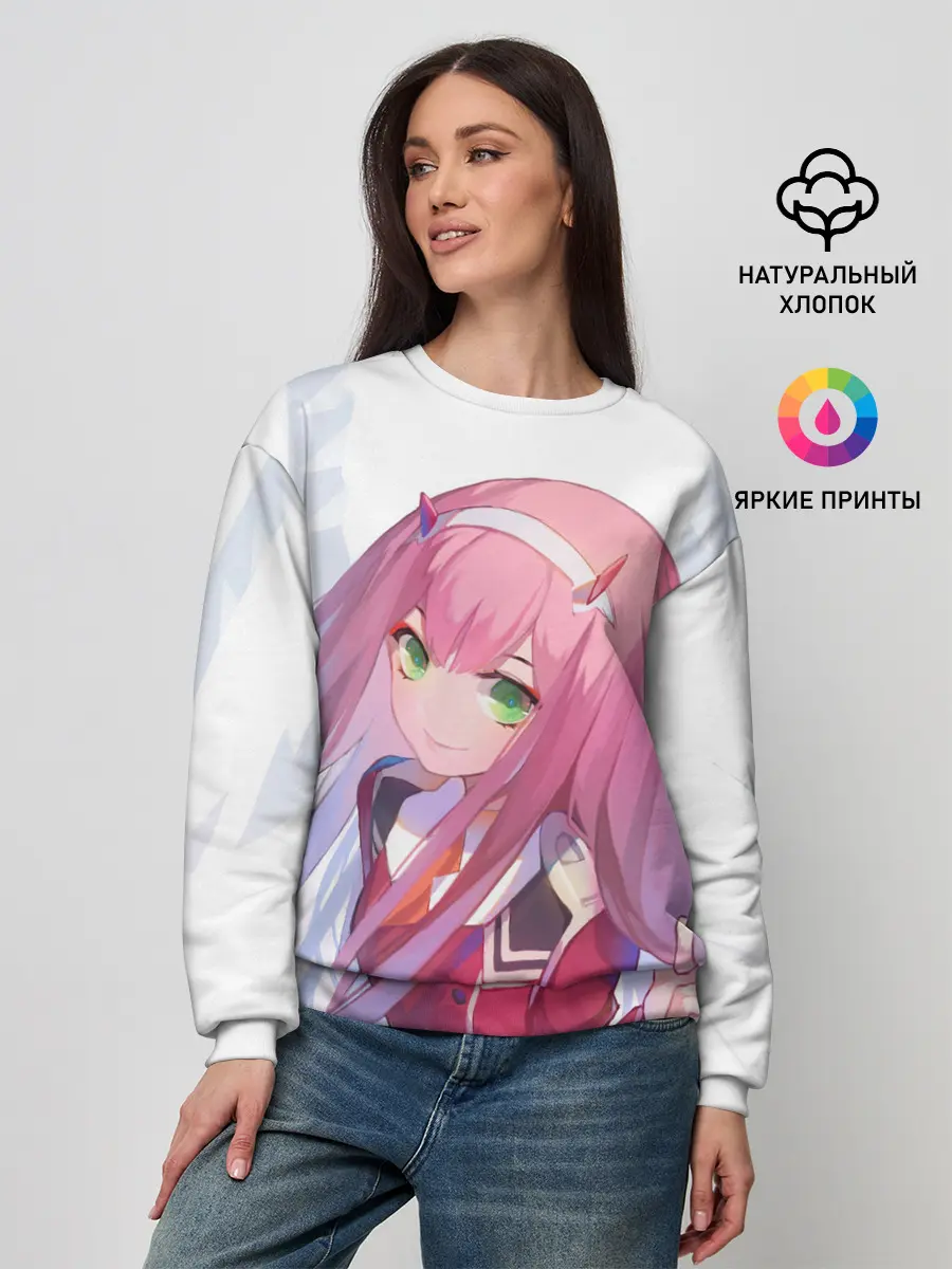 Женский свитшот / ноль два пальцы