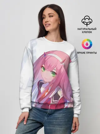 Женский свитшот / ноль два пальцы