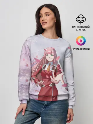 Женский свитшот / ноль два рука