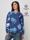 Женский свитшот / Кот Космонавт