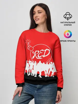 Женский свитшот / TEAM FORTRESS 2 RED TEAM