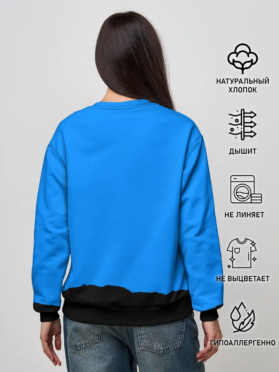 Женский свитшот / TEAM FORTRESS 2 BLUE TEAM