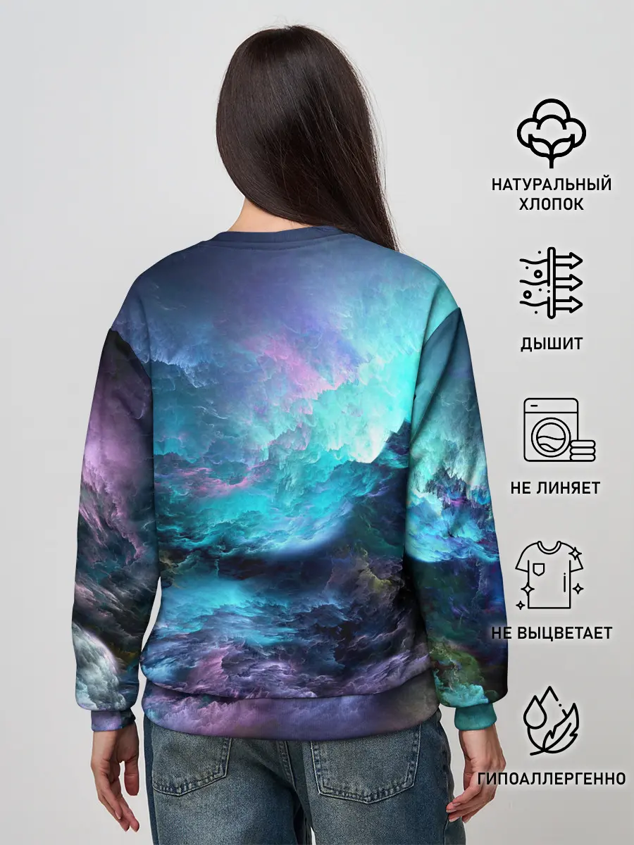 Женский свитшот / ФРАКТАЛЬНЫЙ КОСМОС | SPACE