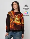Женский свитшот / Феникс в огне