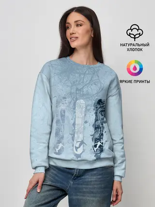 Женский свитшот / три сноуборда
