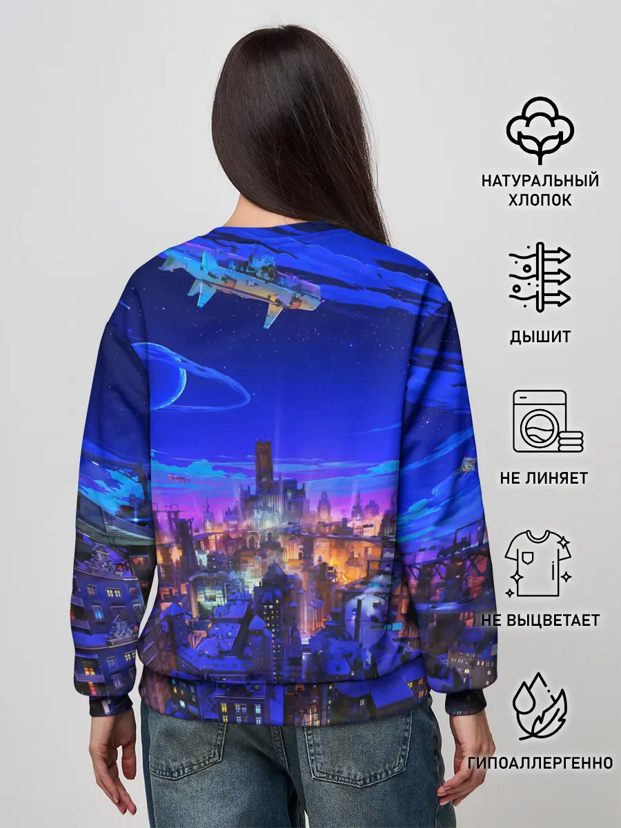 Женский свитшот / Сказочный город
