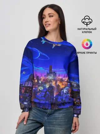 Женский свитшот / Сказочный город