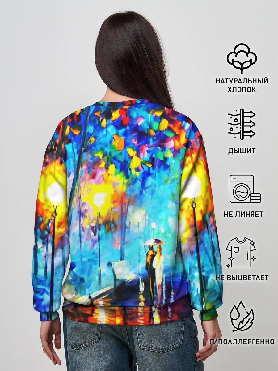 Женский свитшот / ВЕЧЕРНЯЯ ПРОГУЛКА