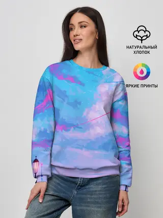 Женский свитшот / РОЗОВЫЕ ОБЛАКА