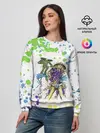 Женский свитшот / Jojo зеленые пятна