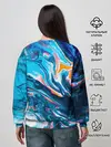 Женский свитшот / Волны красок