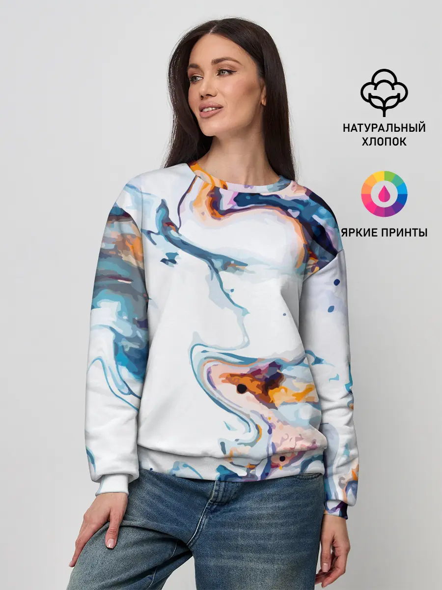 Женский свитшот / Брызги красок