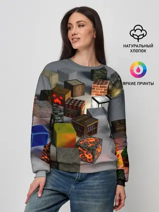 Женский свитшот / MINECRAFT BLOX