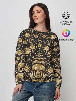 Женский свитшот / Gold & Black