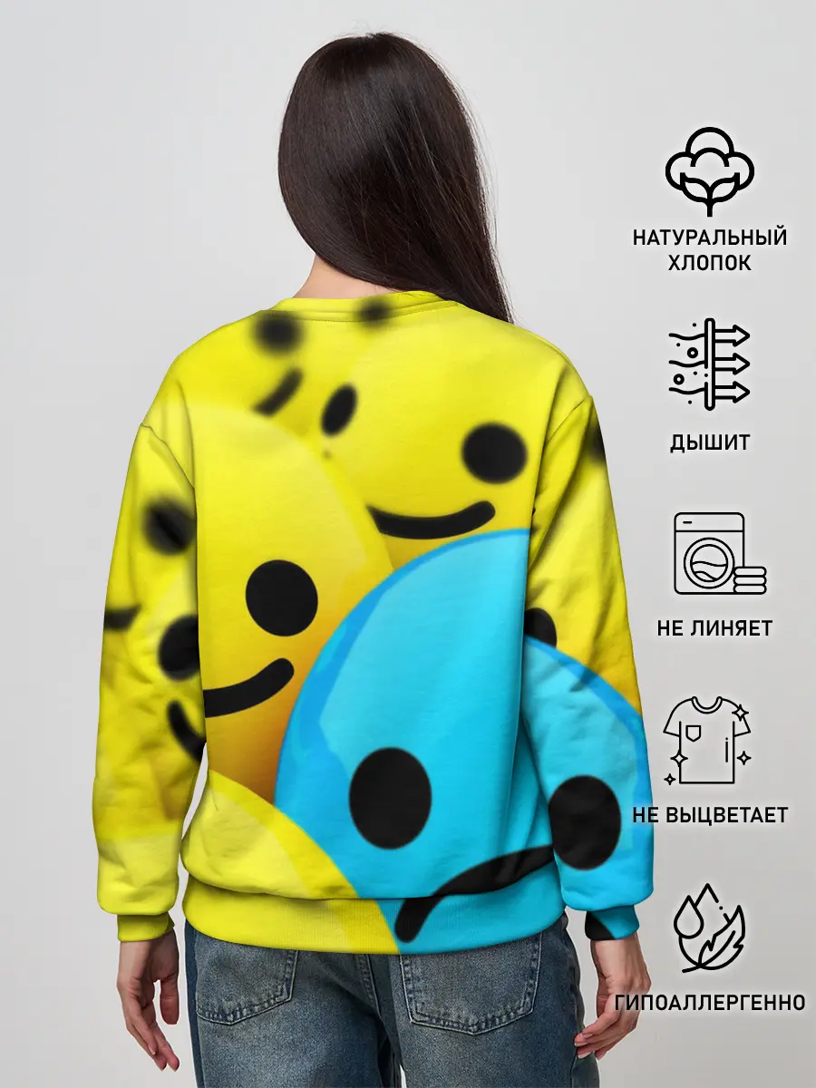 Женский свитшот / СМАЙЛИКИ