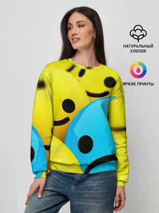 Женский свитшот / СМАЙЛИКИ