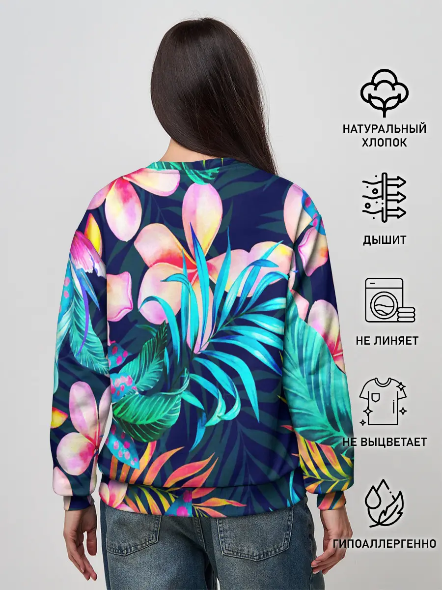 Женский свитшот / TROPIC FLOWER