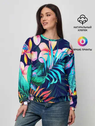 Женский свитшот / TROPIC FLOWER