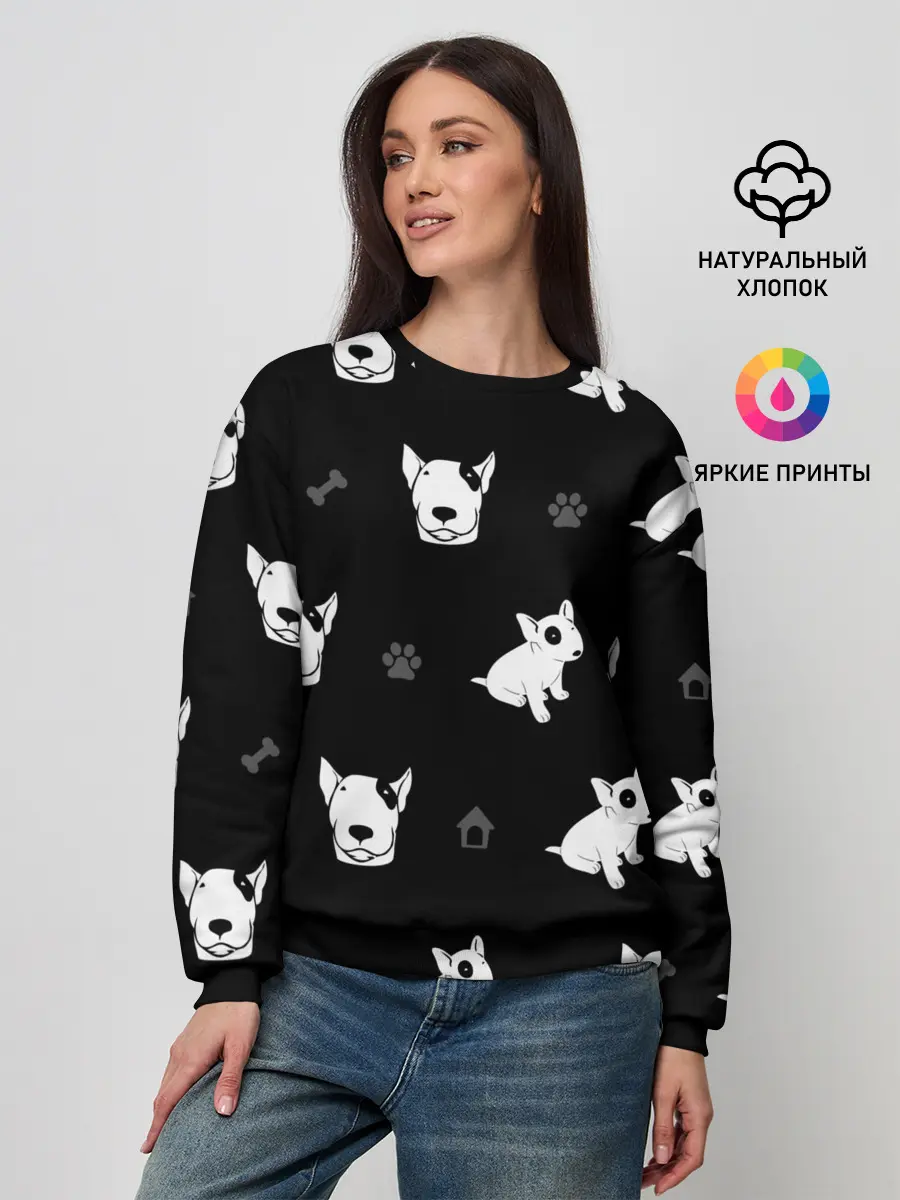 Женский свитшот / Английский бультерьер