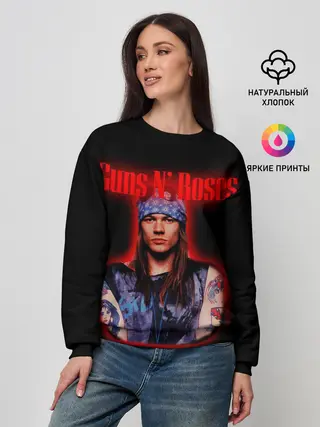Женский свитшот / Guns n roses + Спина