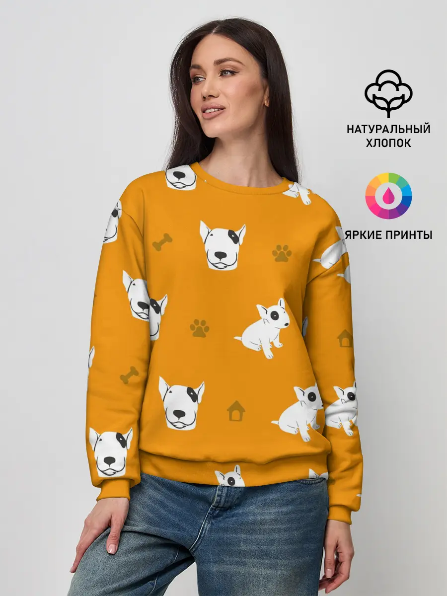 Женский свитшот / Английский бультерьер