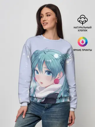 Женский свитшот / Hatsune Miku. Winter