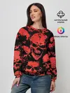 Женский свитшот / Skulls pattern
