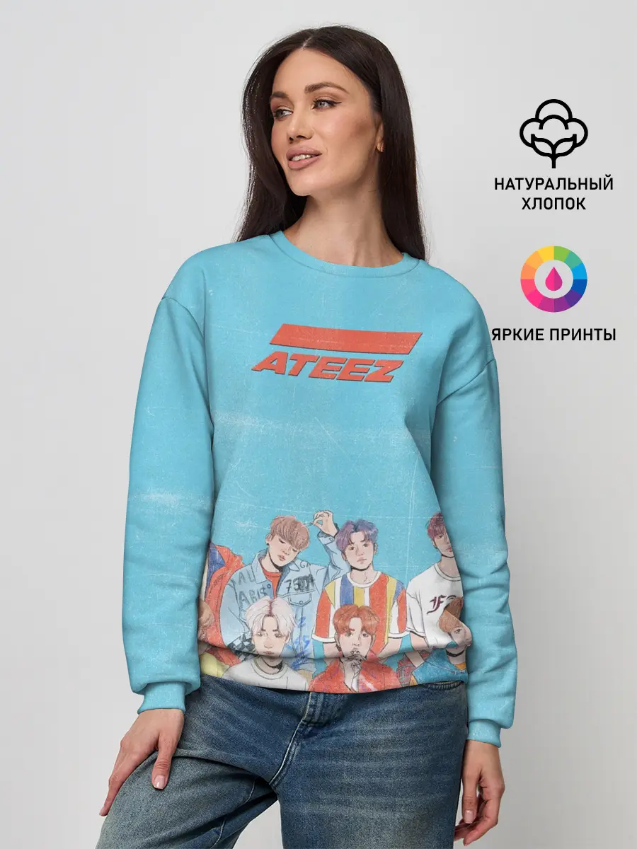 Женский свитшот / Ateez K-pop