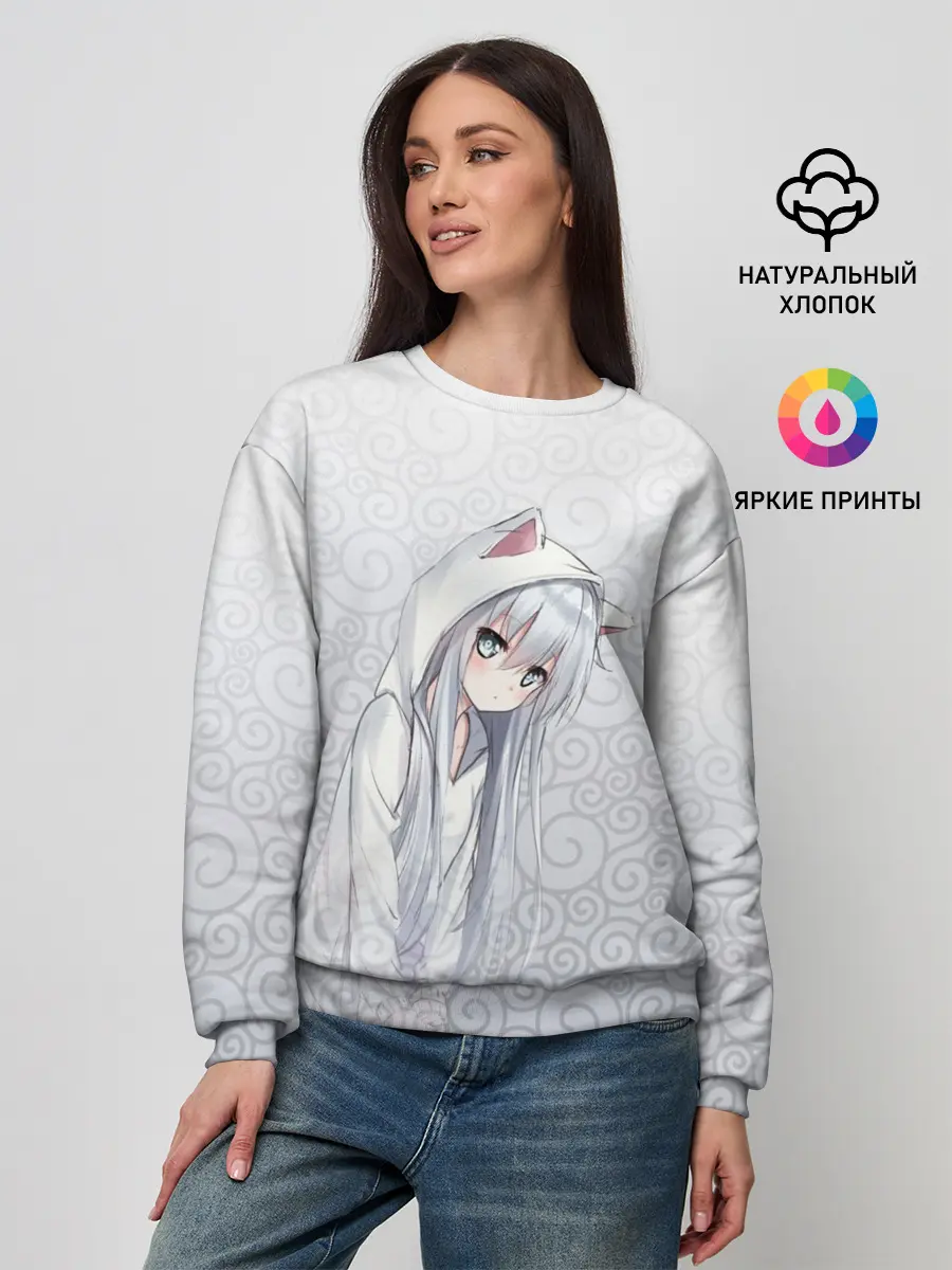 Женский свитшот / Cat-girl