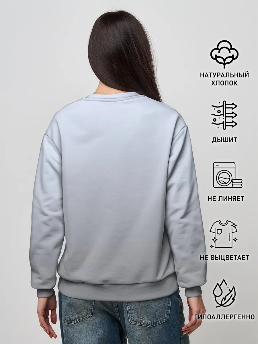 Женский свитшот / мультяшный пингвин