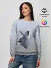 Женский свитшот / мультяшный пингвин