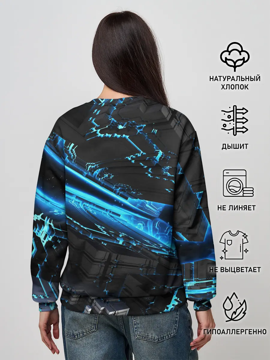 Женский свитшот / DIGITAL ABSTRACT