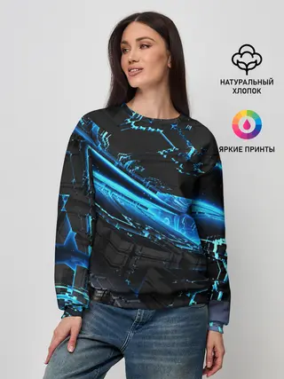 Женский свитшот / DIGITAL ABSTRACT