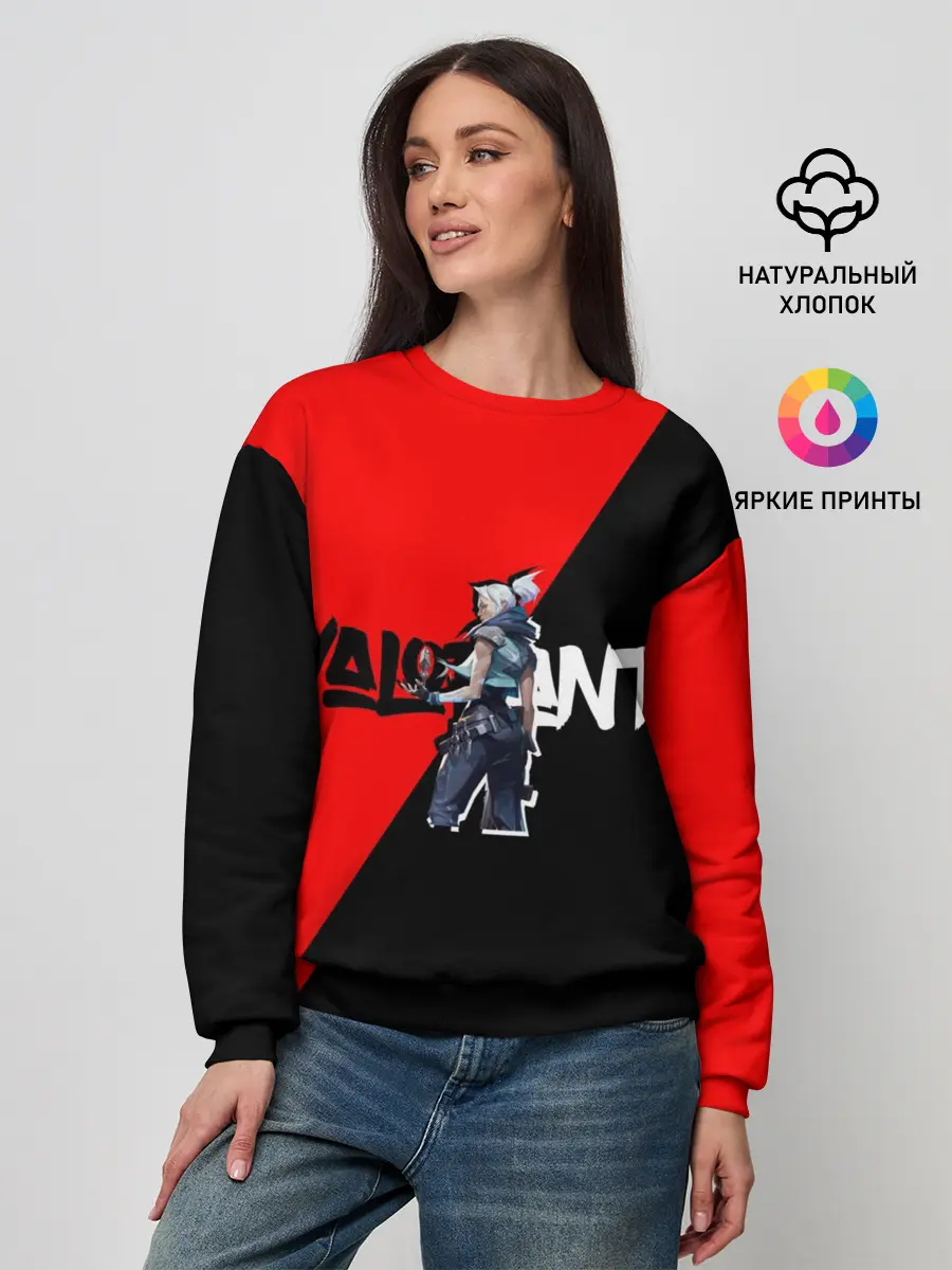 Женский свитшот / Valorant Jett