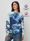 Женский свитшот / Абстракция смешивание разводы