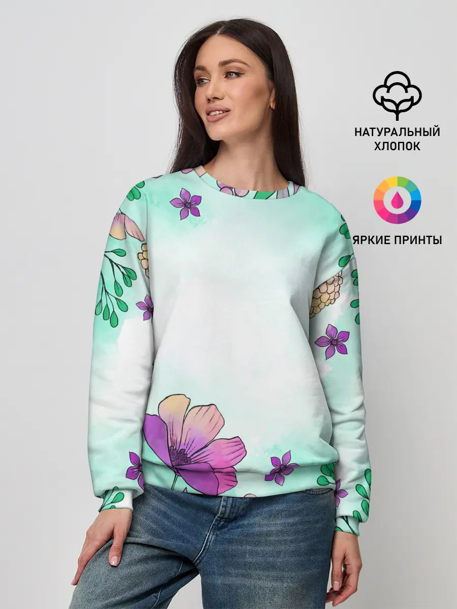Женский свитшот / Нежность полей