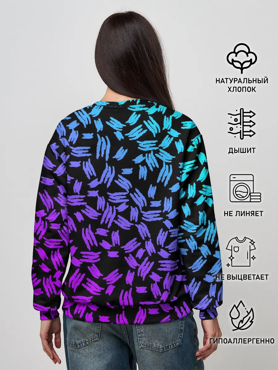 Женский свитшот / PATTERN MONSTER ENERGY