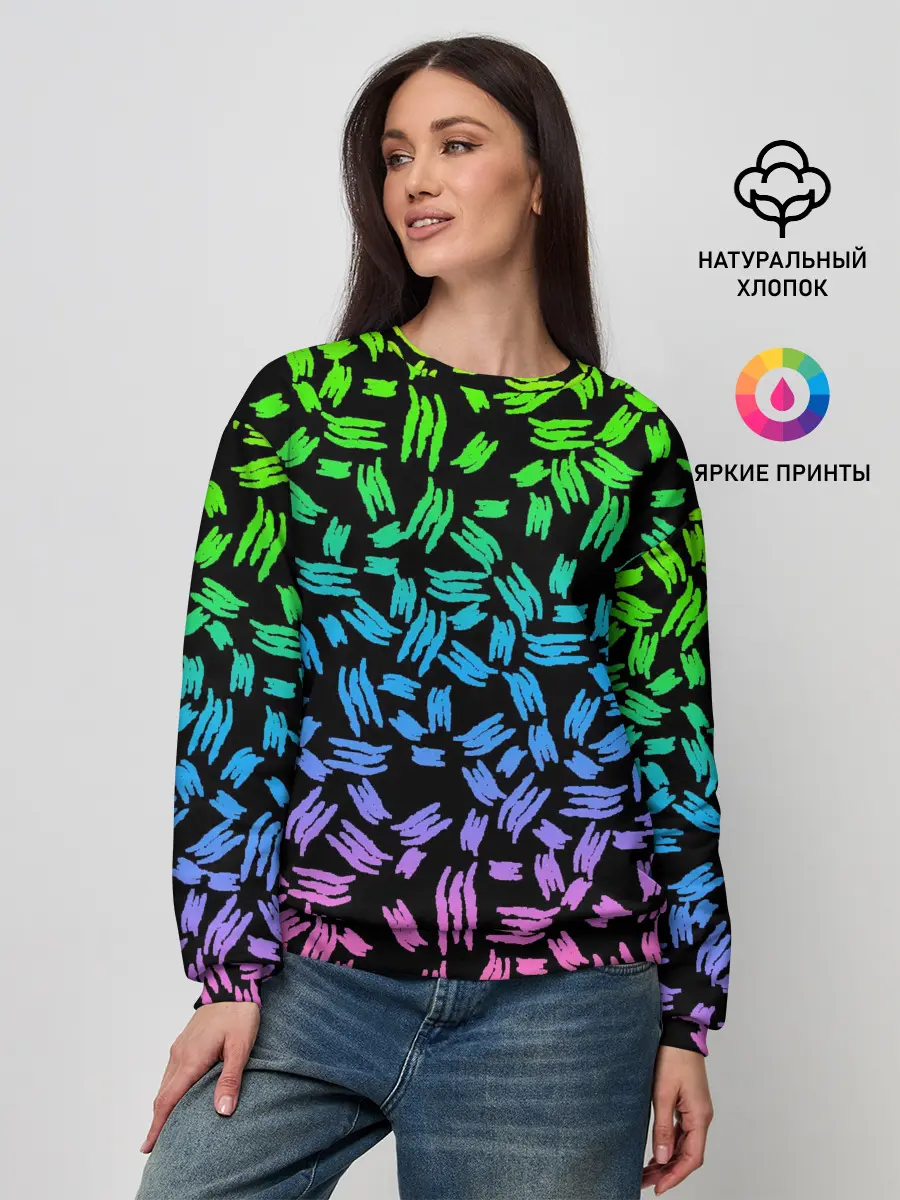 Женский свитшот / PATTERN MONSTER ENERGY